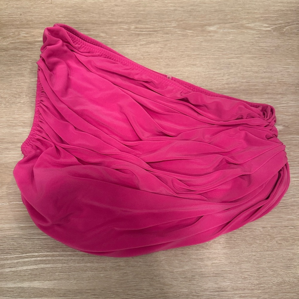 Norma Kamali pink Diana bra top